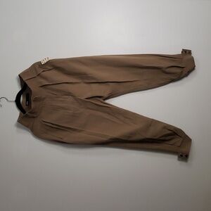 Zara high rise tanned trouser xs